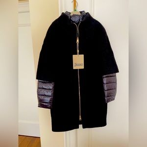 Herno Layered Wool and Nylon Puffer Coat.